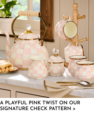 A playful pink twist on our signature check pattern. Shop our new Rosy Check